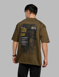 Olive Half Sleeves Oversize Tee