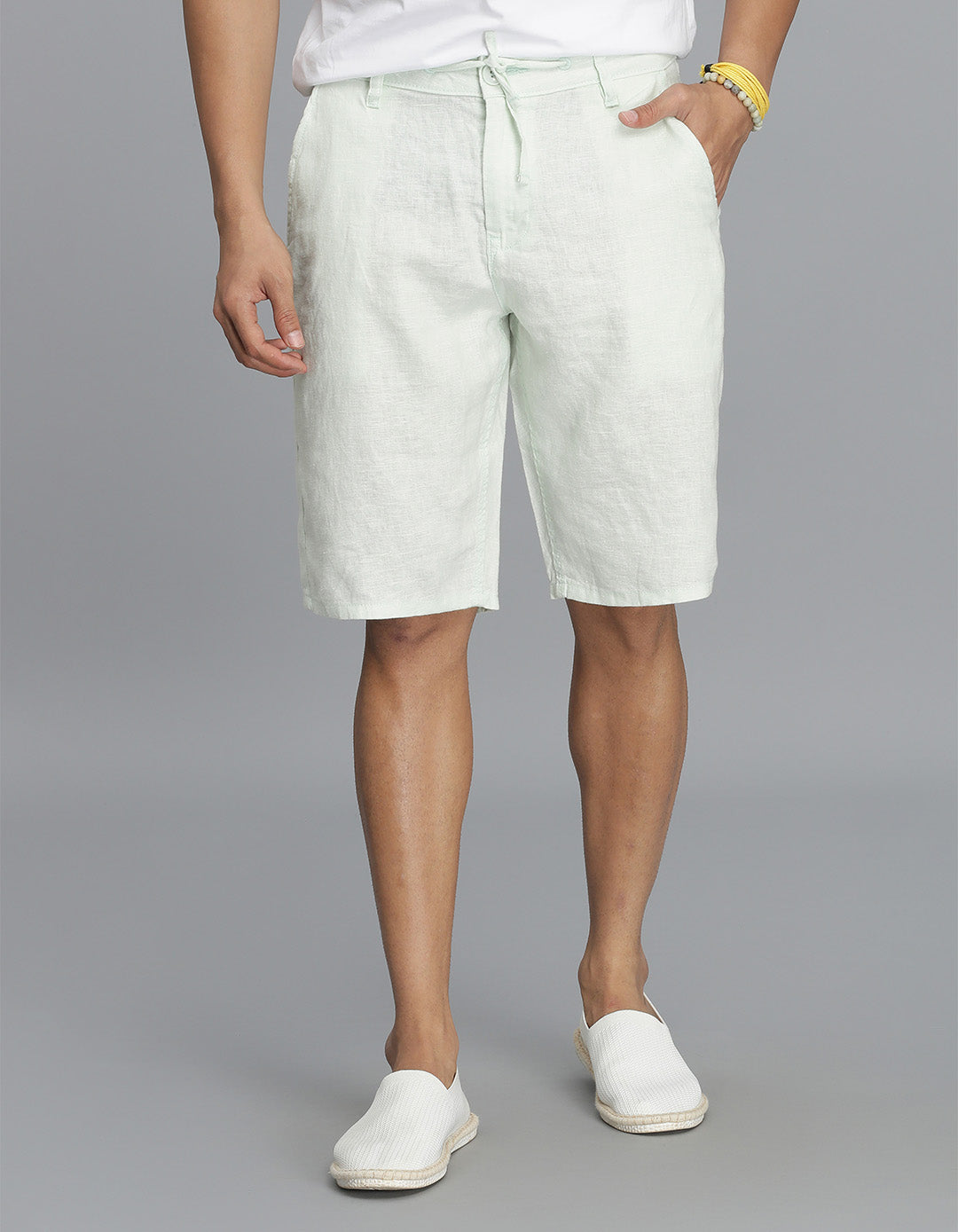 Mint Green Linen Short