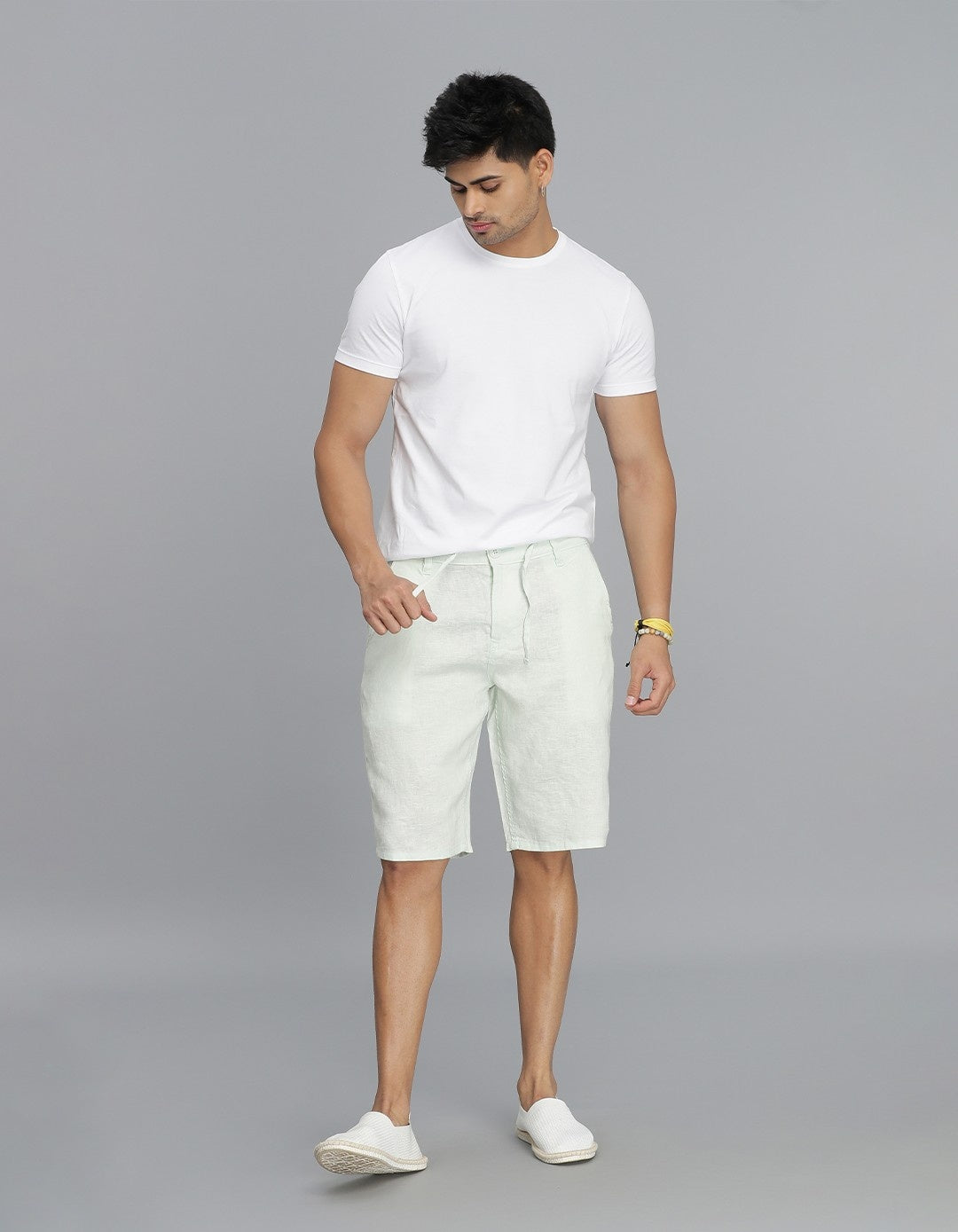 Mint Green Linen Short