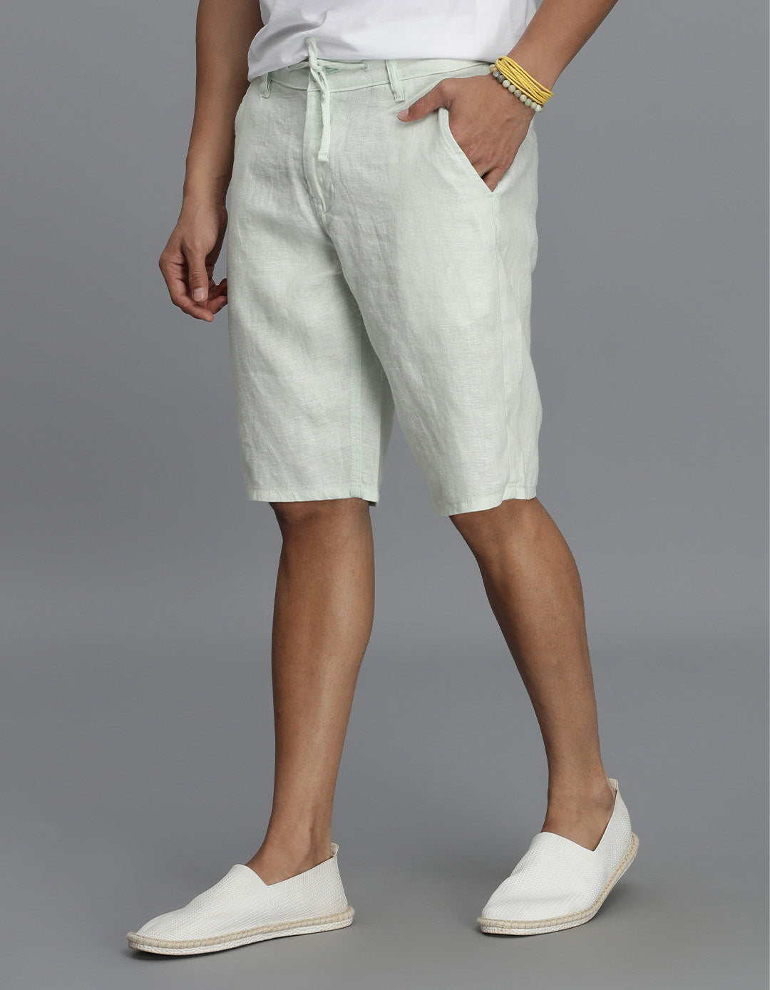 Mint Green Linen Short