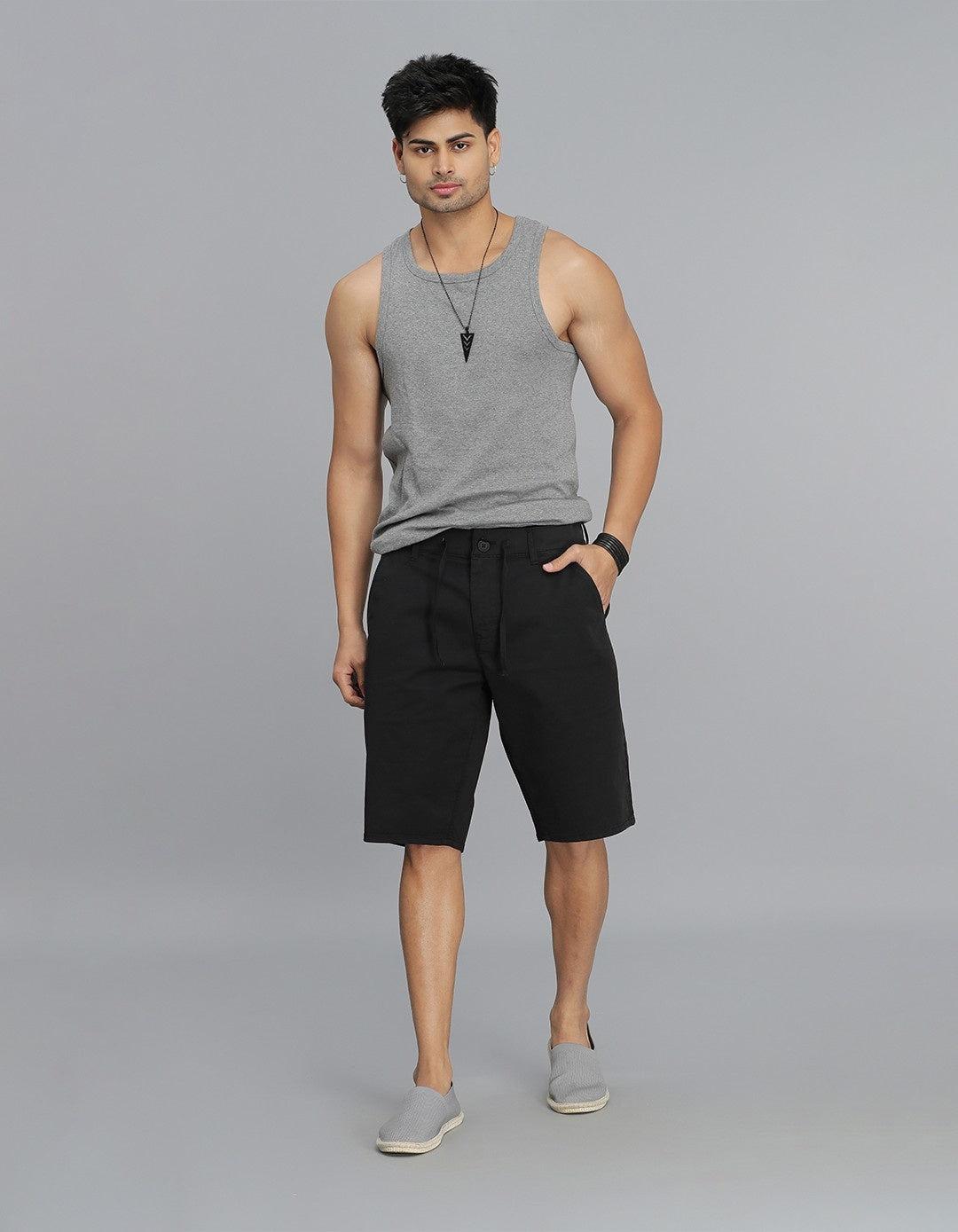 Black Chino Short