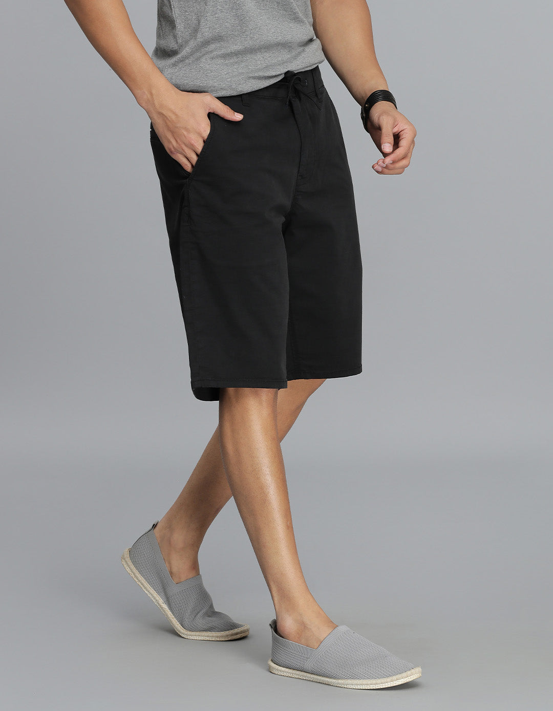Black Chino Short