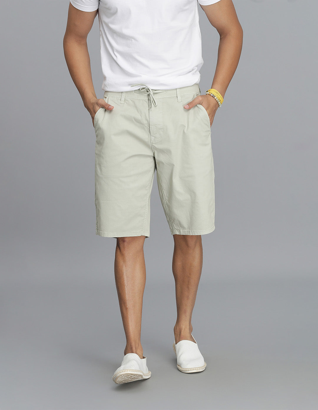 Silver Grey Chino Short