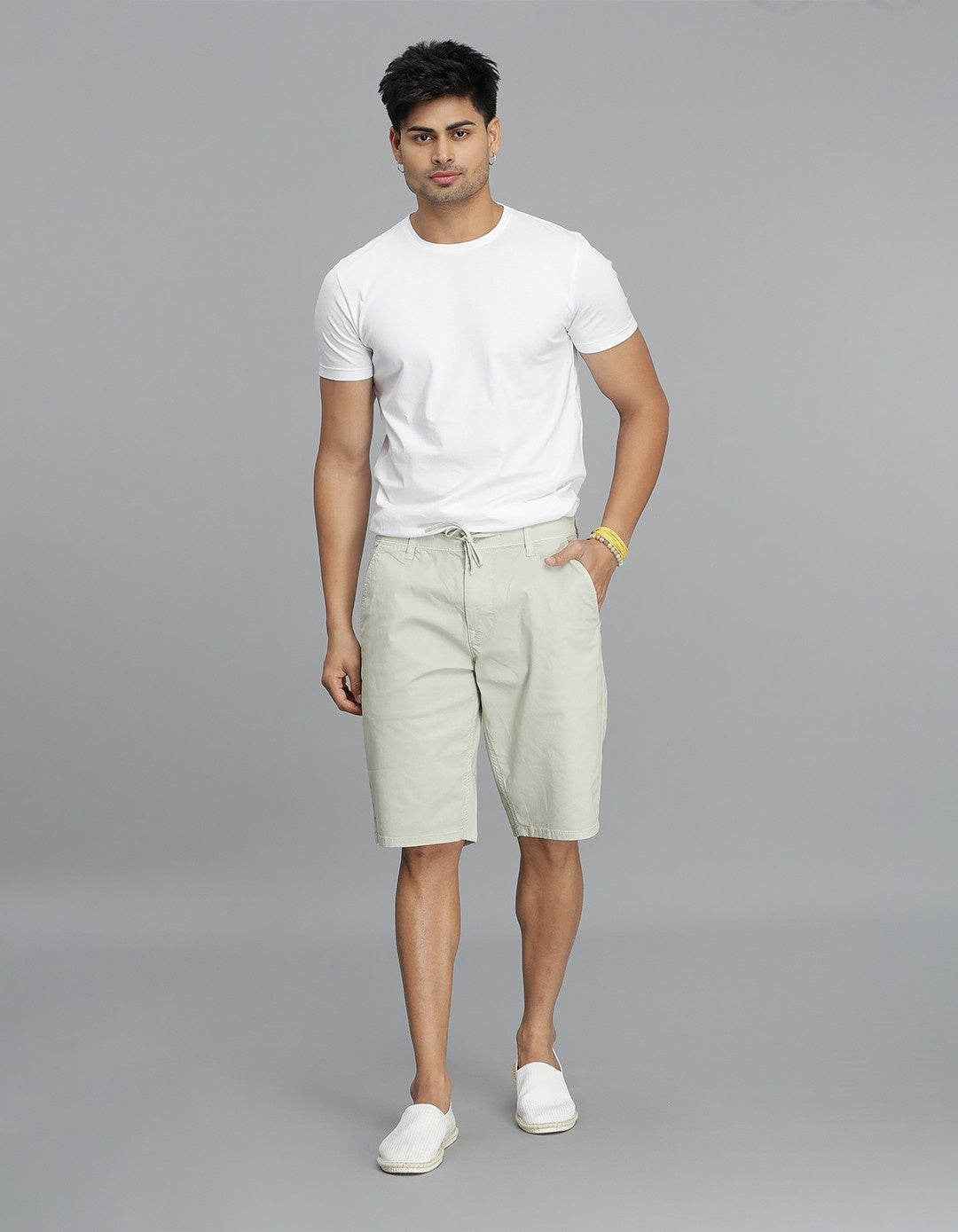Silver Grey Chino Short