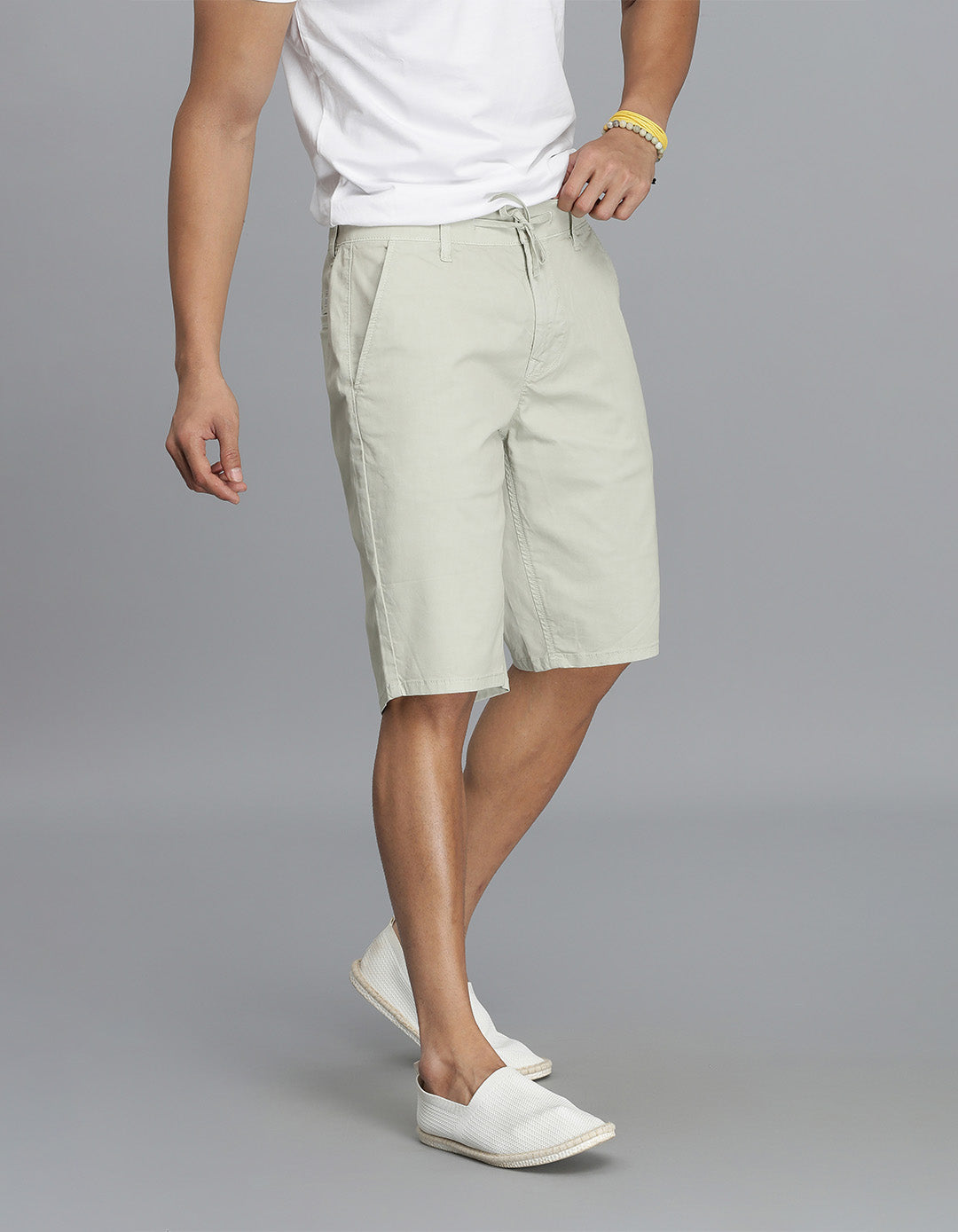 Silver Grey Chino Short