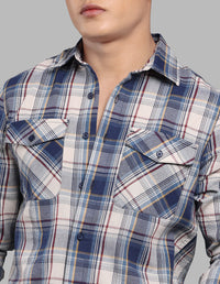 Blue Full Sleeve Check Shirt