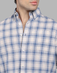 Blue Full Sleeve Check Shirt