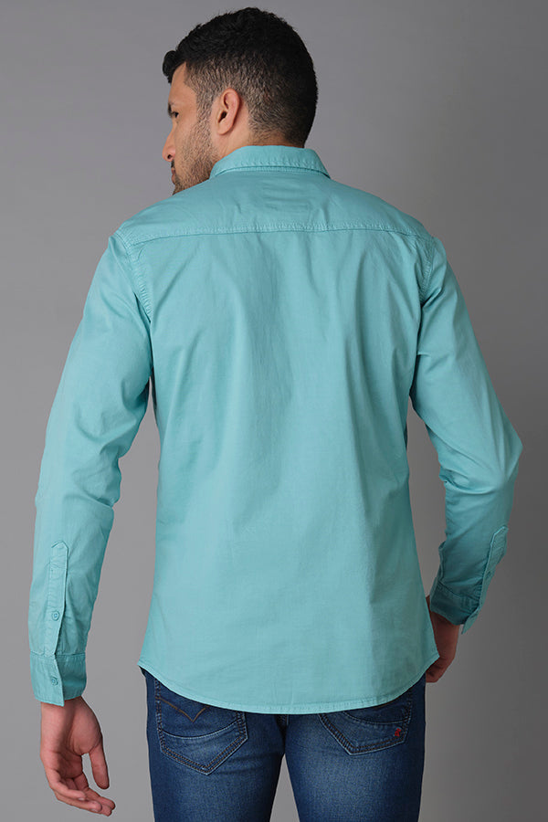 Aqua Full Sleeve Cotton Shirt (Axel F/Slv Fit)