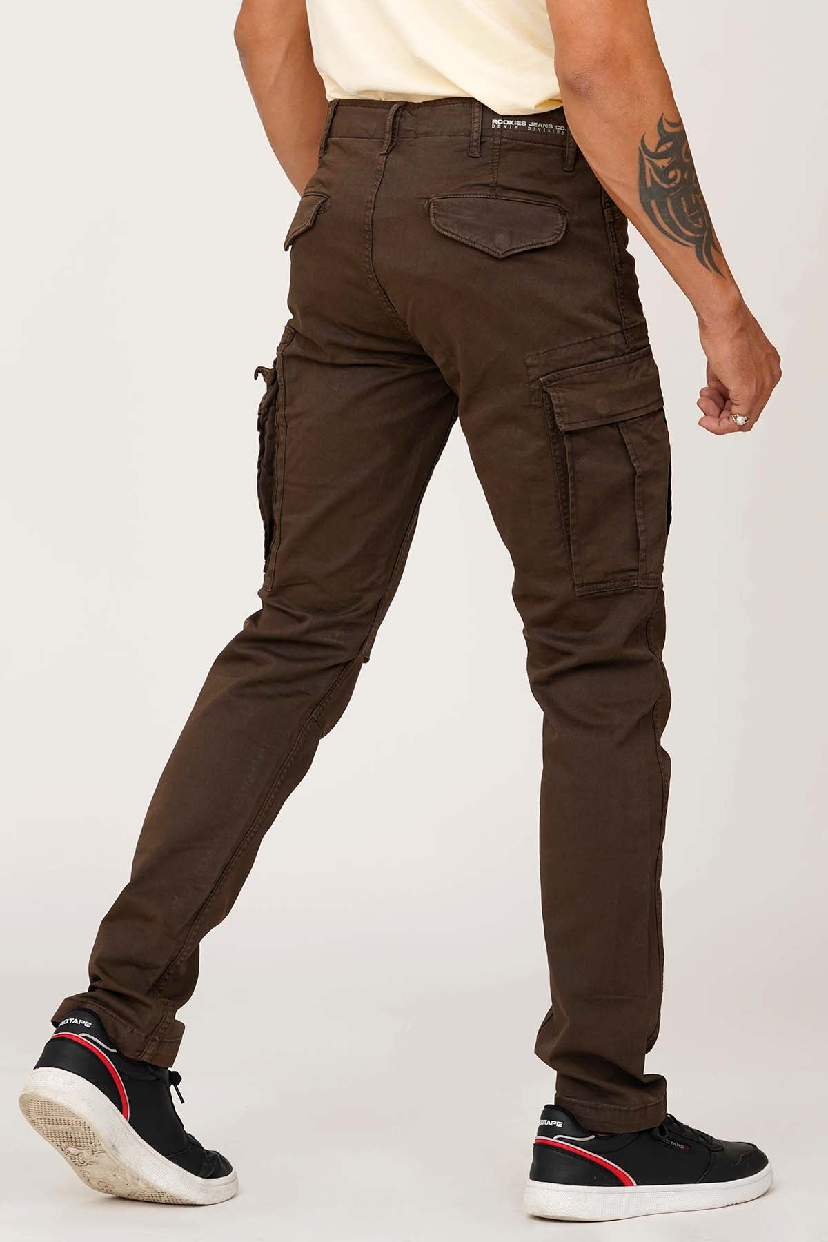 Coffee Brown Regular Fit Cargo Pant