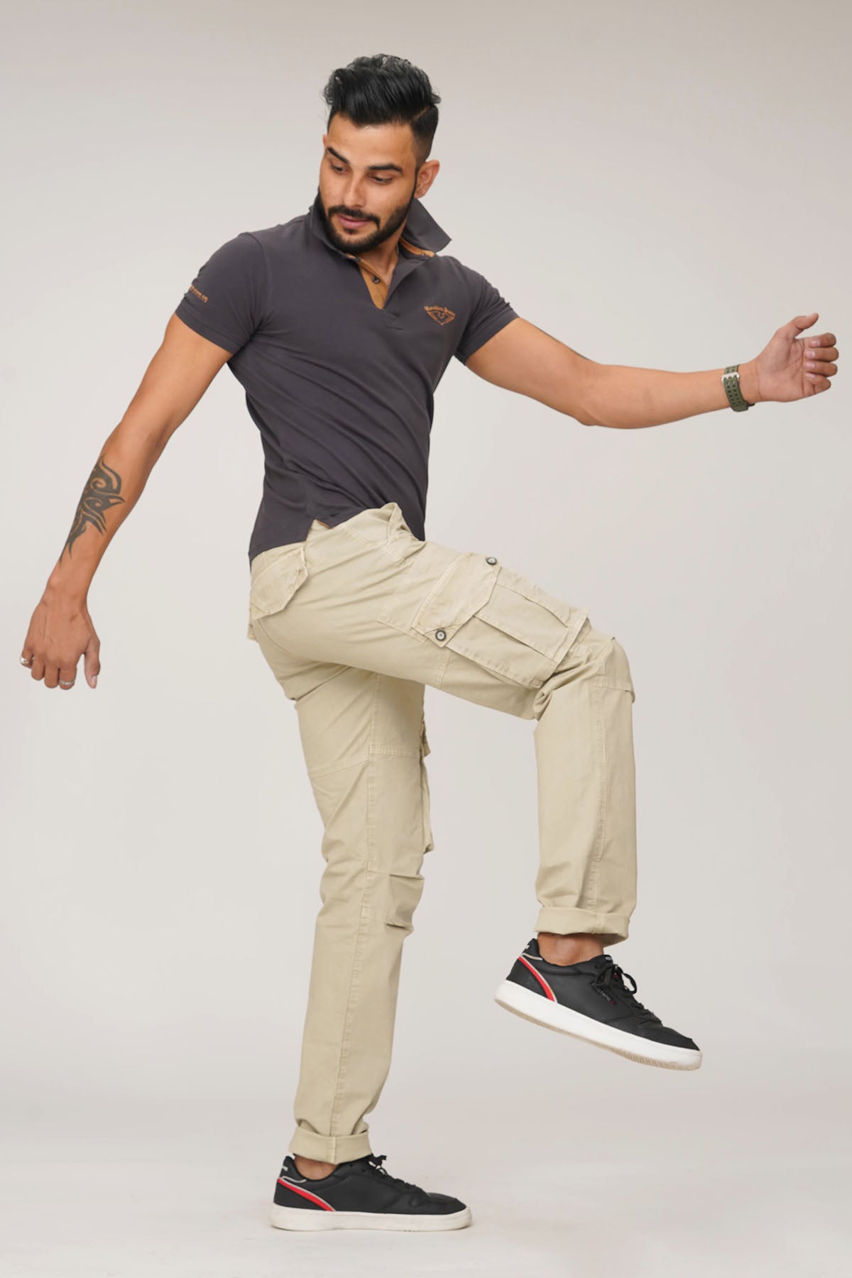 Stone Regular Fit Cargo Pant