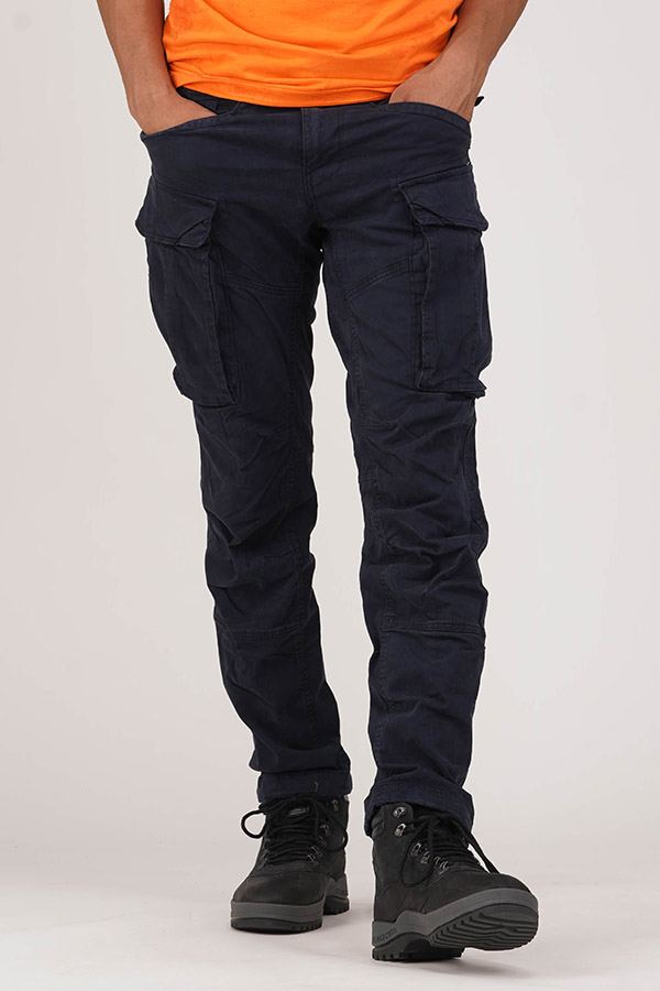 Buy online Men's Navy Blue Flat Front Cargo Trousers from Bottom Wear for  Men by Thomas Scott for ₹989 at 75% off | 2024 Limeroad.com