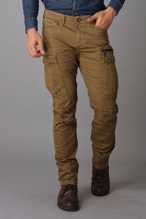 Slim Fit Cargo Pants - Dark khaki green - Kids | H&M CA