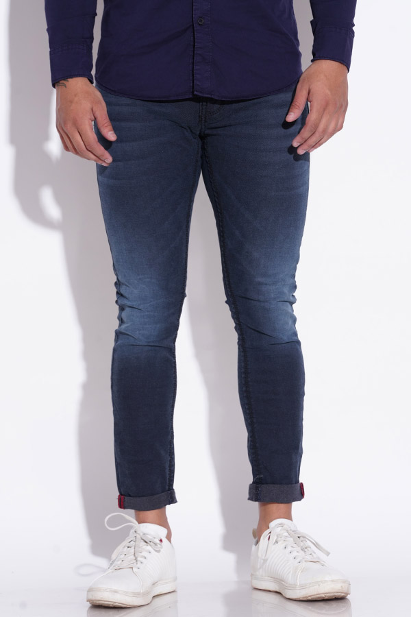 PETROL 5 POCKET LOW-RISE ANKLE LENGTH JEANS