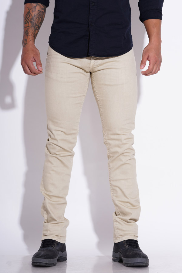 STONE 5 POCKET MID-RISE JEANS