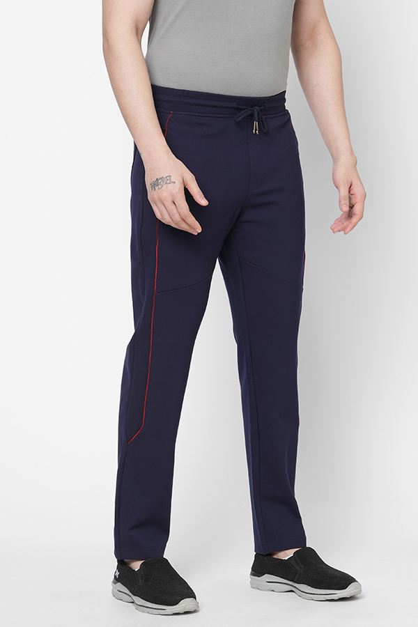 NAVY ATHLEISURE TRACK PANT