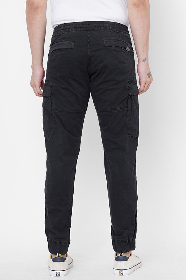 CHARCOAL SLIM FIT CARGO PANT – ROOKIES