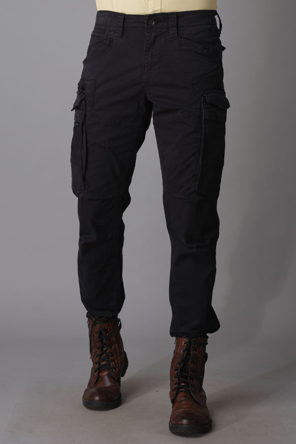 Buy Stretchable Plus Size Cargo Pants  Black Cargo Pants  Apella