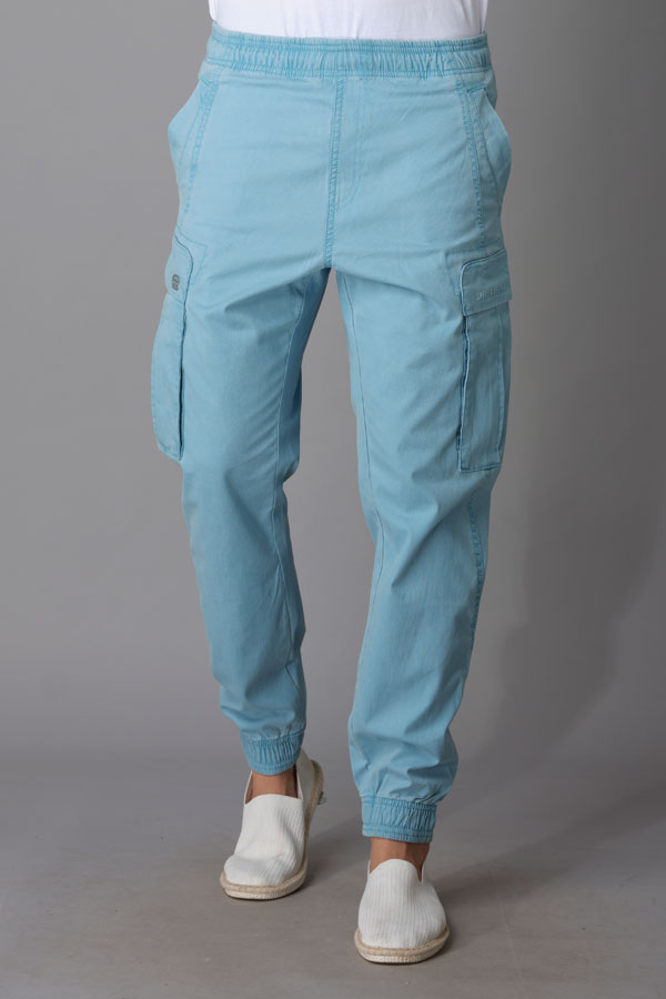 BLUE CARGO PANT (TAPERED FIT)