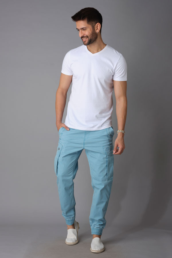 Wide Leg Low Cargo Pants - Denim blue - Kids | H&M US