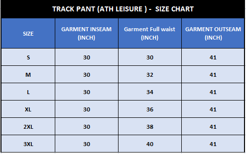 Athleisure Size Chart – ROOKIES