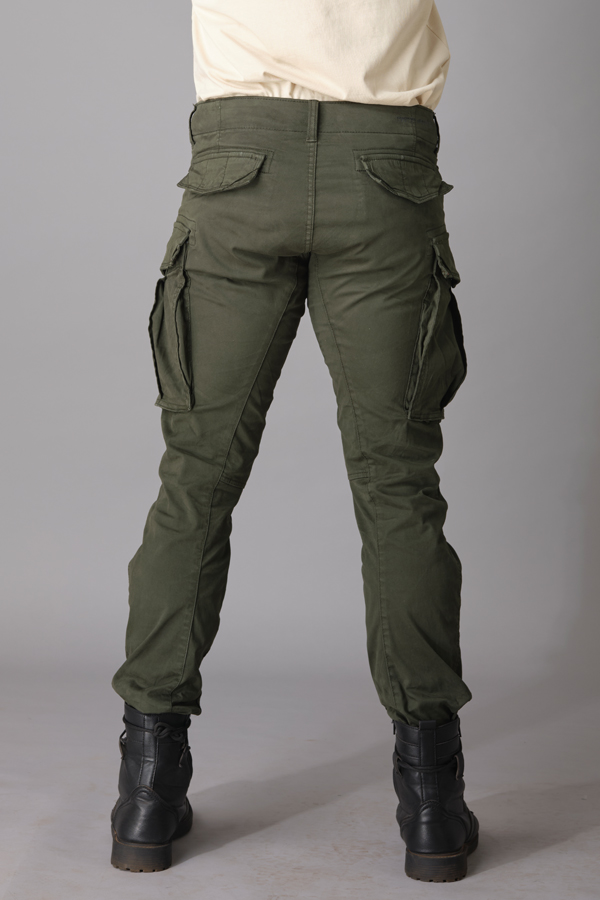 DK OLIVE CARGO PANT (TAPERED FIT)