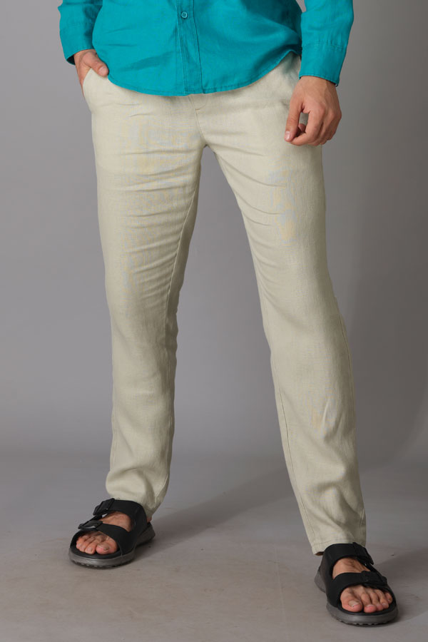 DK STONE LINEN PANT (RELAXED TAPERED FIT)