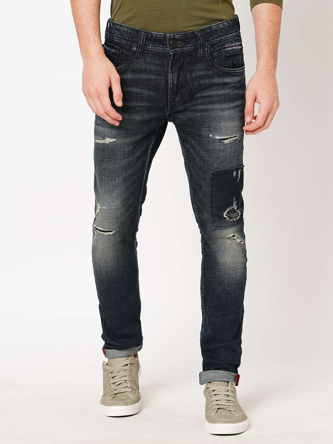 DK BLUE 5 POCKET MID-RISE NARROW TAPERED FIT JEANS (BILLY FIT)