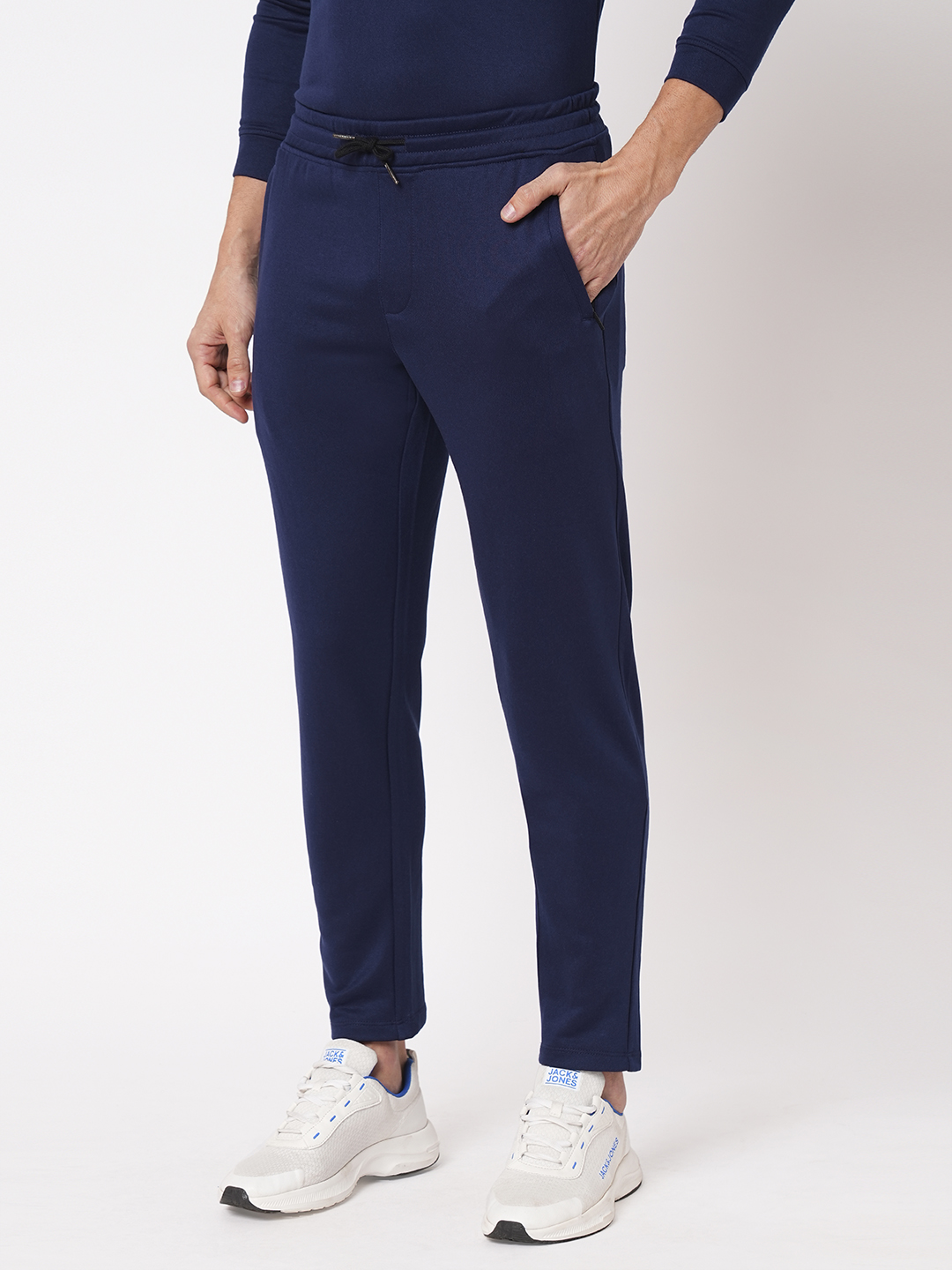 NAVY BLUE ATHLEISURE TRACK PANT (COMFORT FIT)
