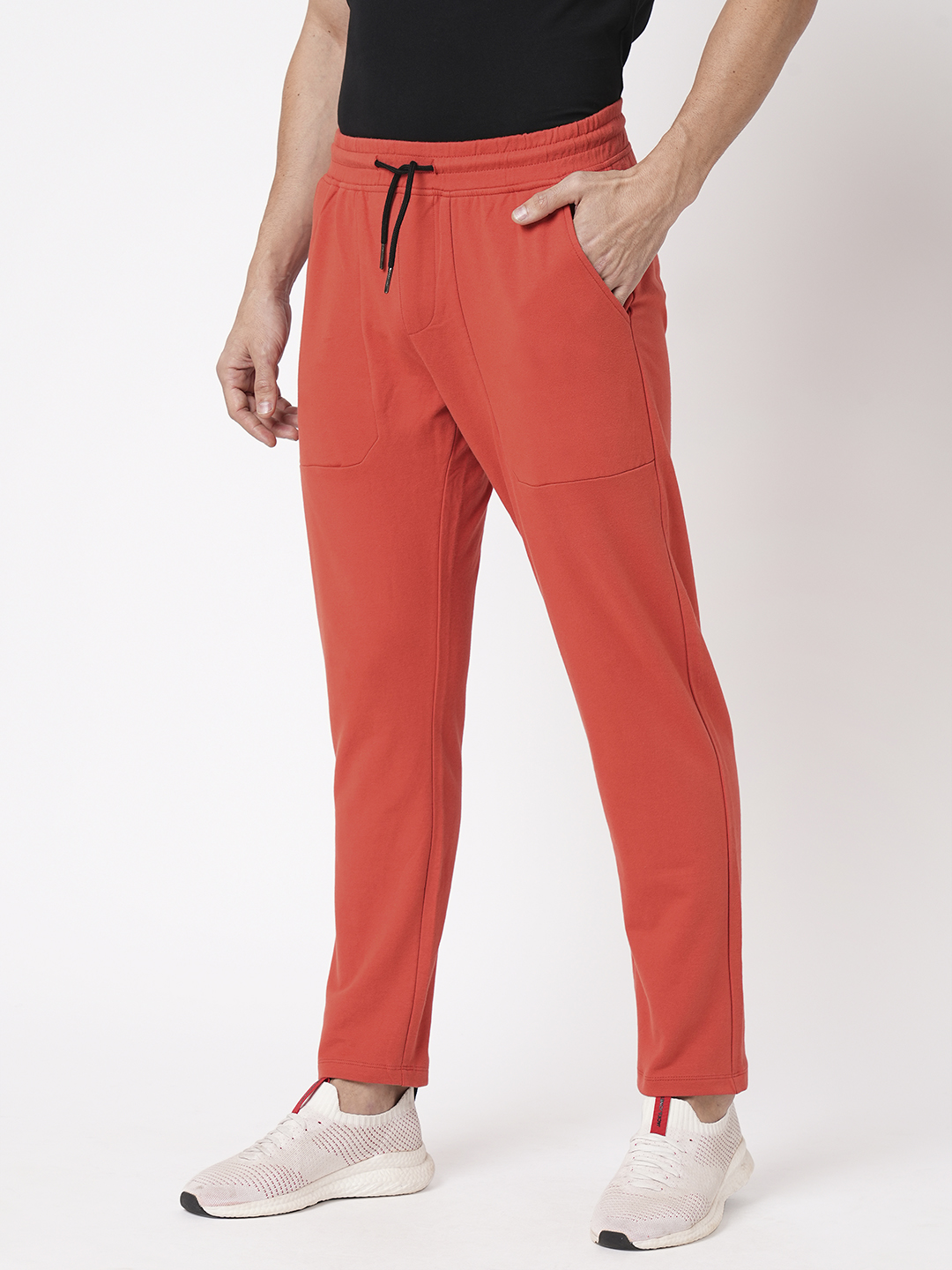 RUST ATHLEISURE TRACK PANT (COMFORT FIT)