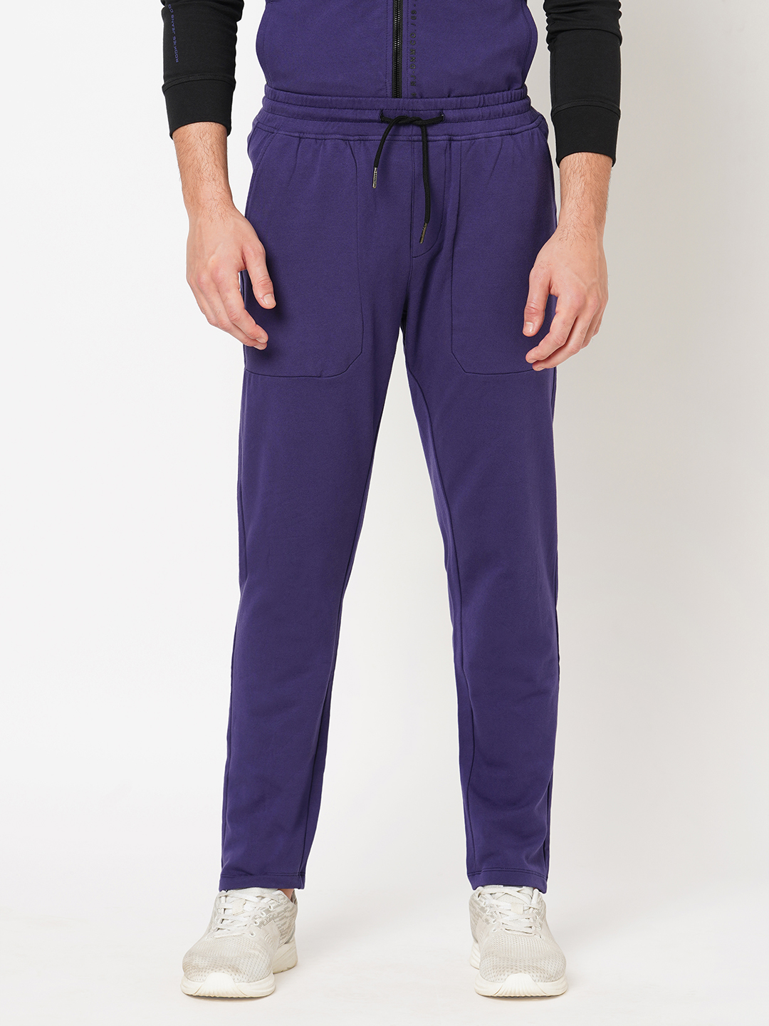 NAVY ATHLEISURE TRACK PANT (COMFORT FIT)