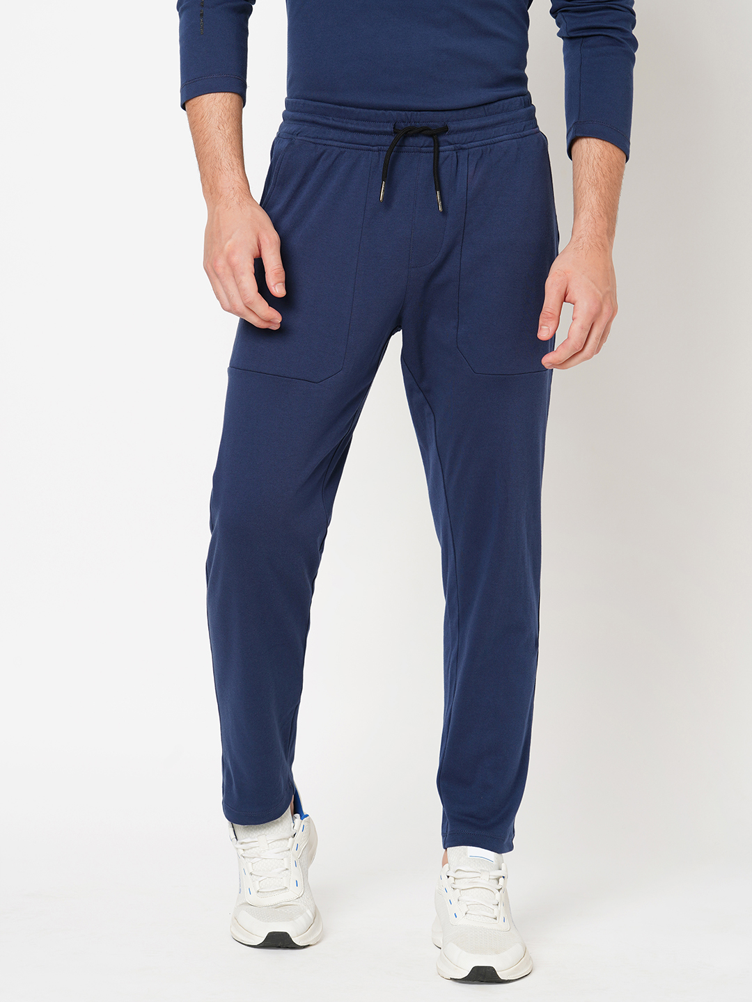 NAVY ATHLEISURE TRACK PANT (COMFORT FIT)