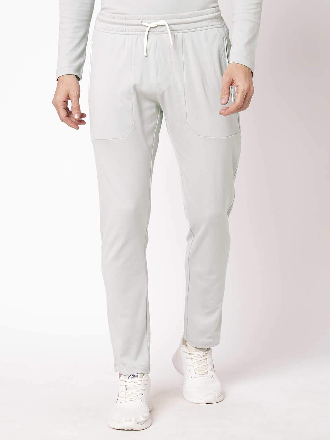 LT GREY ATHLEISURE TRACK PANT (COMFORT FIT)