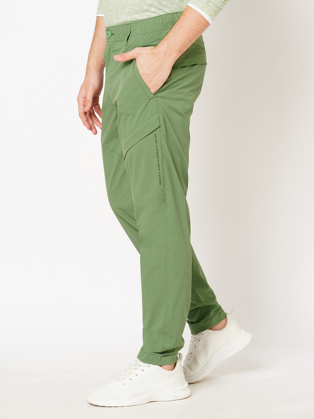 GREEN UTILITY PANT (SLIM TAPERED FIT)