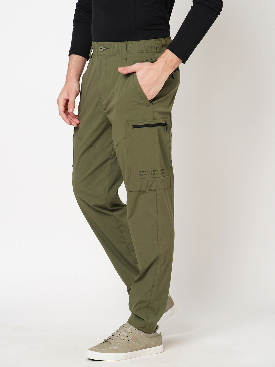 IVY GREEN UTILITY PANT (SLIM TAPERED FIT)