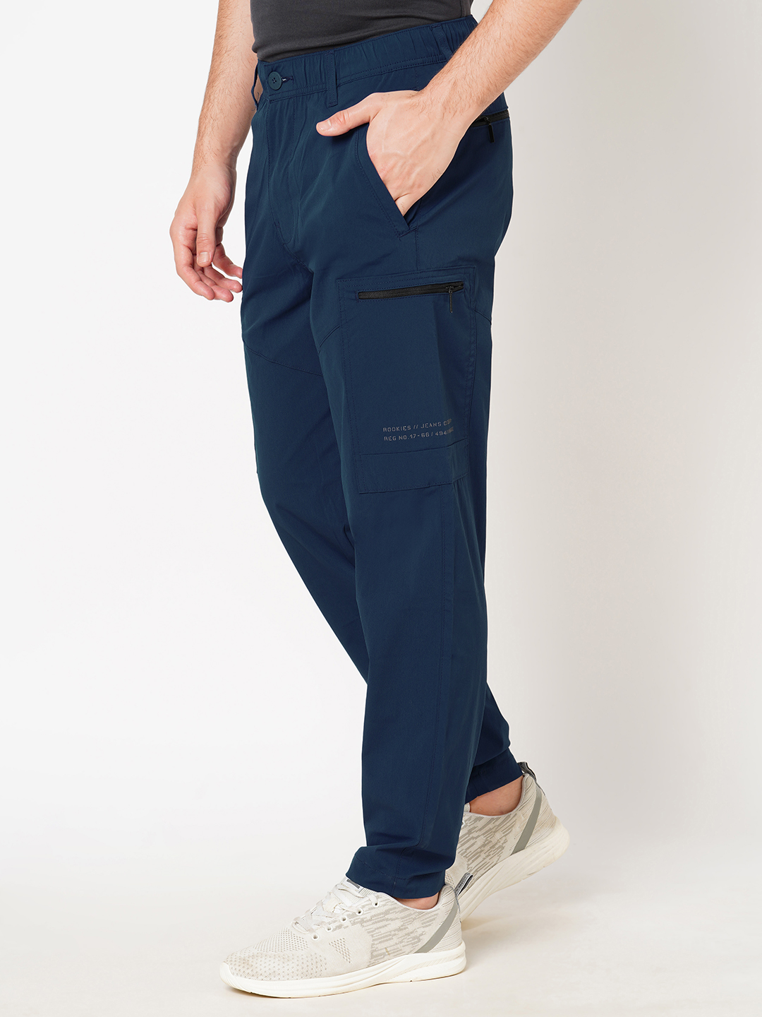 PAGEANT BLUE UTILITY PANT (SLIM TAPERED FIT)