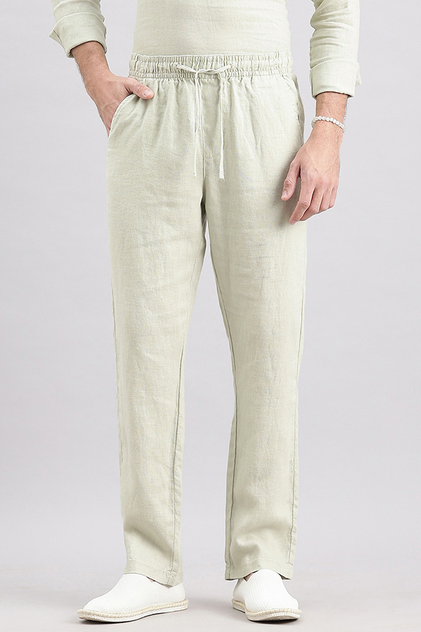 DK STONE LINEN PULL ON PANT (RELAXED FIT)